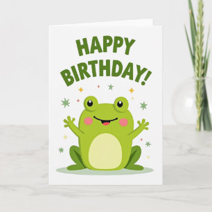Carte d'anniversaire Vert Joyeux