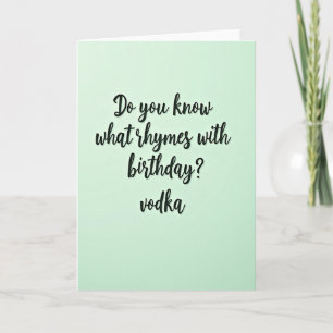 Carte d'anniversaire verte avec un texte spirituel