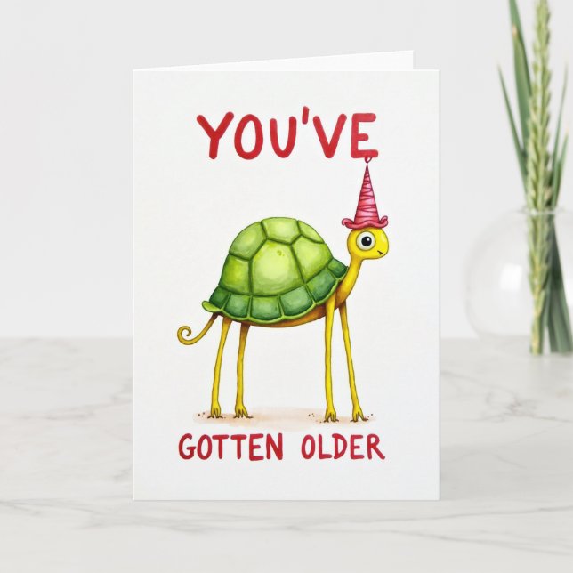 Carte d'anniversaire verte charmante (Devant)