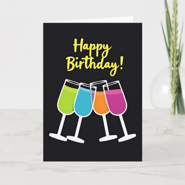 Carte d'anniversaire Vibrant Cheers (Devant)