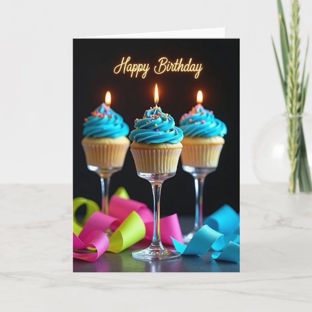 Carte d'anniversaire Vibrant Treat (Devant)