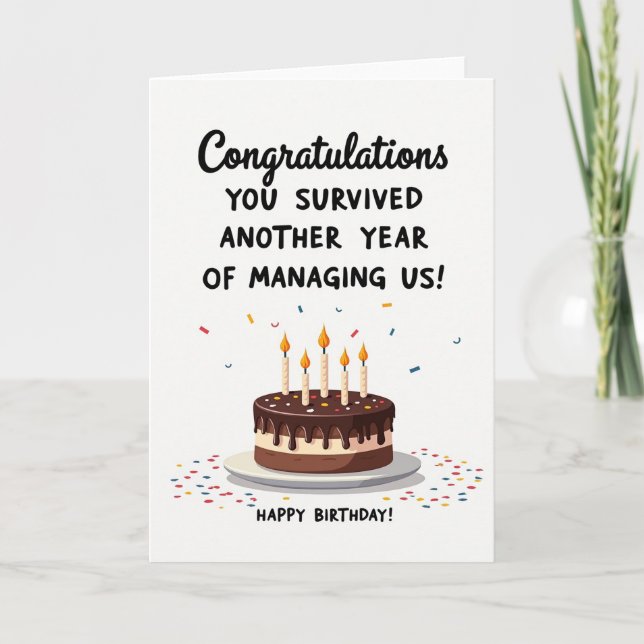 Carte d'anniversaire vibrante (Devant)