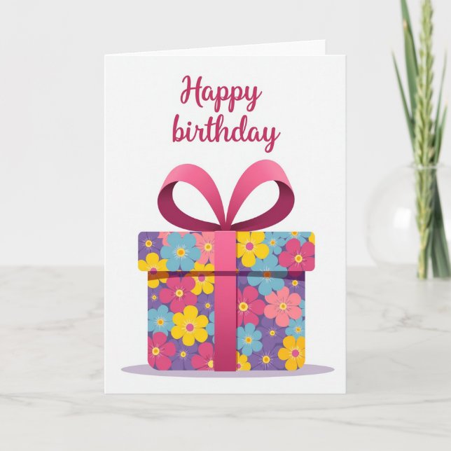 Carte d'anniversaire vibrante (Devant)