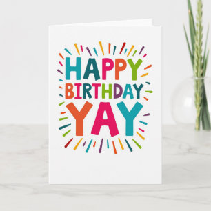 Carte d'anniversaire vibrante dessinée à la main