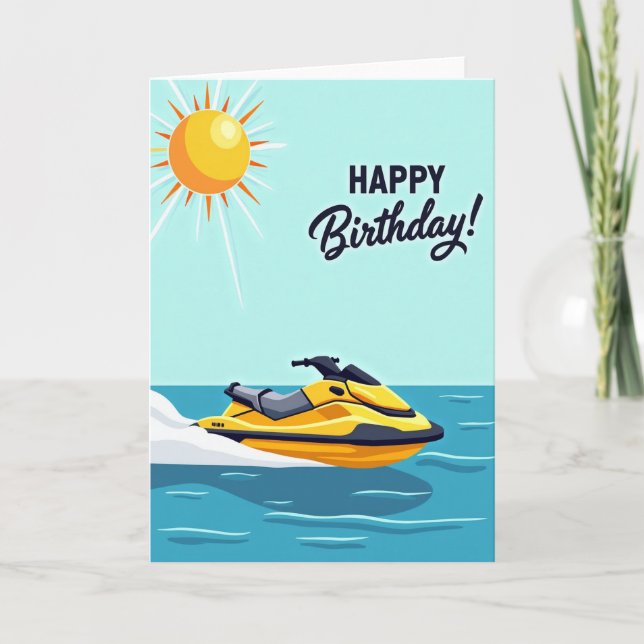 Carte d'anniversaire vibrante d'été (Devant)