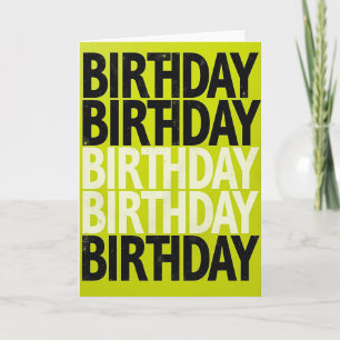 Carte d'anniversaire vibrante empilée