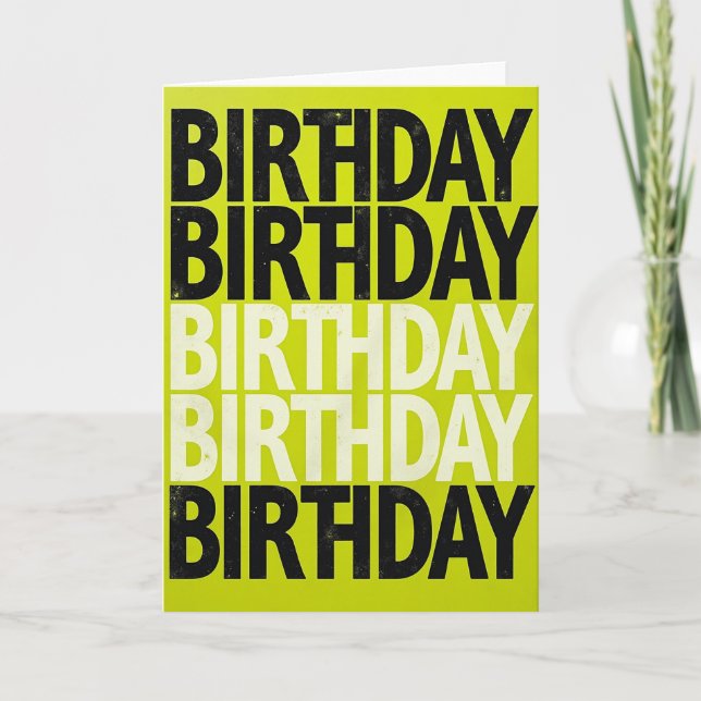 Carte d'anniversaire vibrante empilée (Devant)