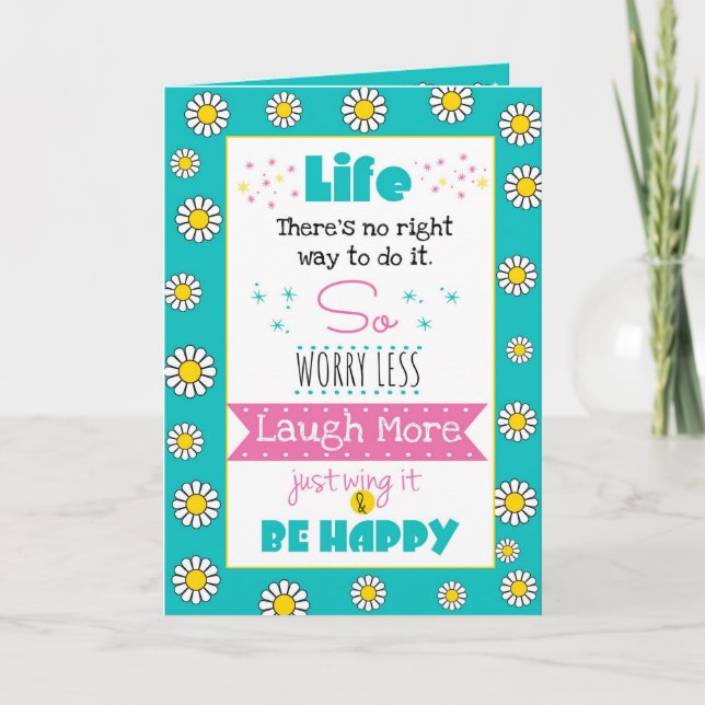 Carte d'anniversaire "Vie - Juste l'escadre" (Devant)