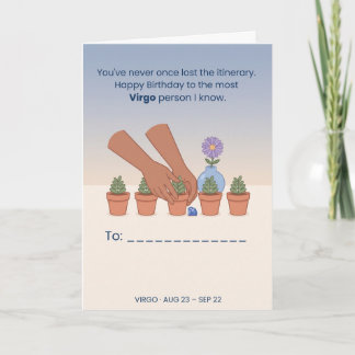 Carte d'anniversaire Vierge | Carte d'anniversaire