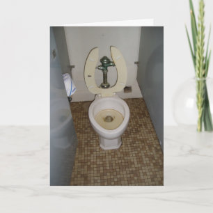 Carte d'anniversaire "Vieux Toilette Sale"