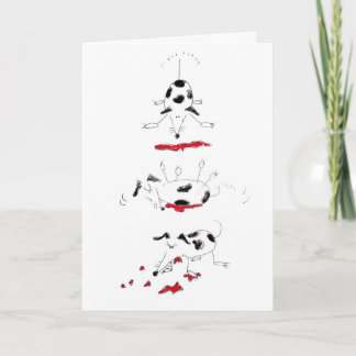 Carte d'anniversaire vilaine de chien