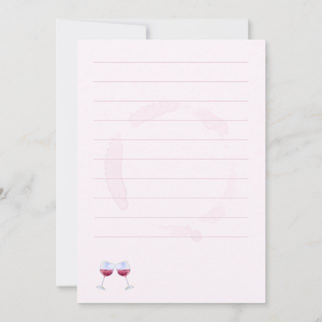 Carte d'anniversaire vin fin (Dos)