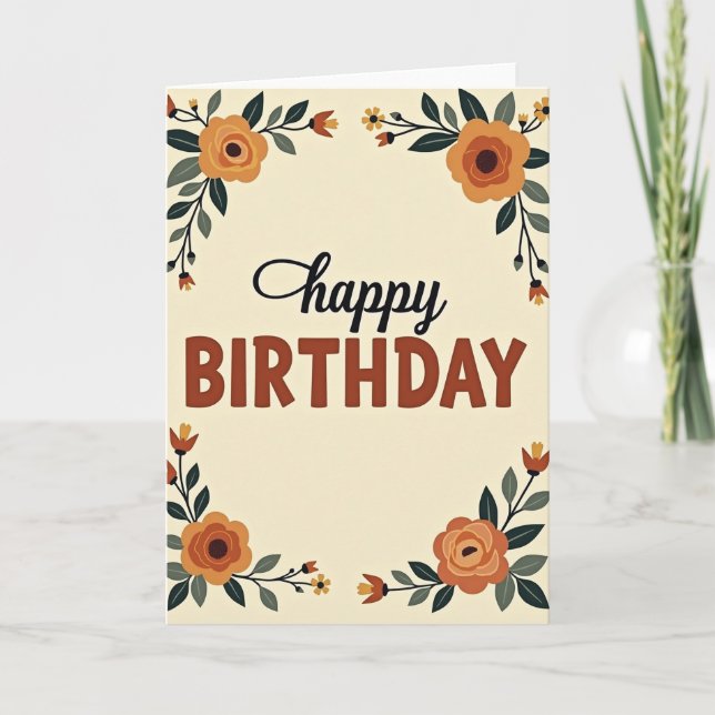 Carte d'anniversaire vintage (Devant)