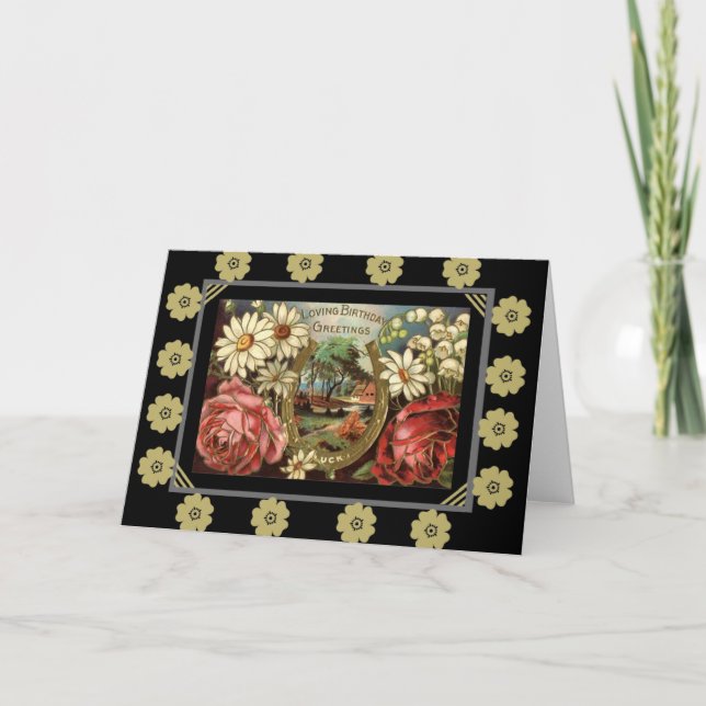 Carte d'anniversaire vintage (Devant)