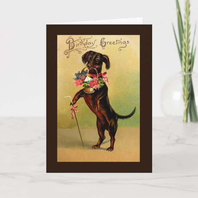 Carte d'anniversaire vintage (Devant)