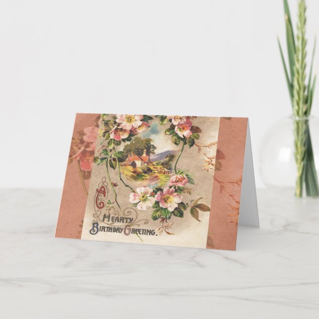 Carte d'anniversaire vintage (Devant)