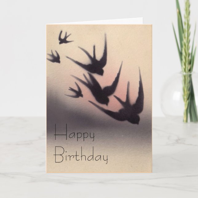 Carte d'anniversaire vintage (Devant)
