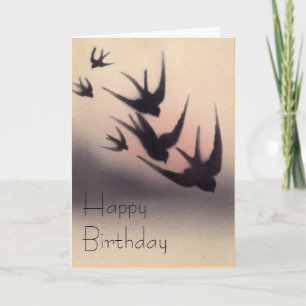 Carte d'anniversaire vintage
