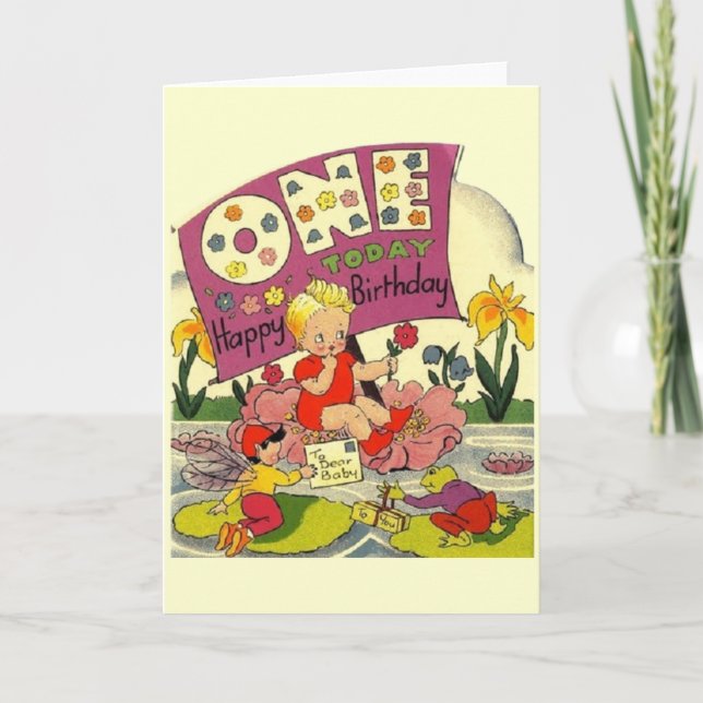 Carte d'anniversaire vintage (Devant)