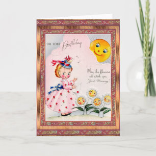 Carte d'anniversaire vintage