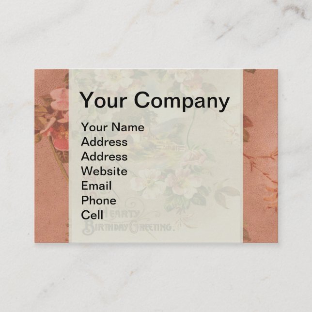 Carte d'anniversaire vintage (Devant)