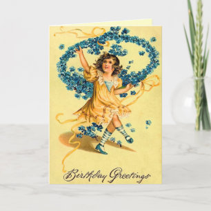 Carte d'anniversaire vintage