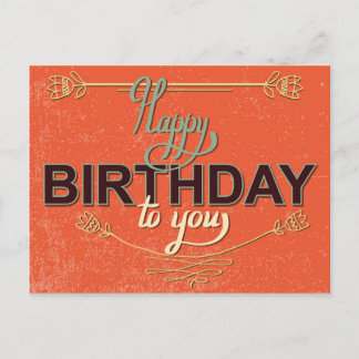 Carte d'anniversaire vintage #6