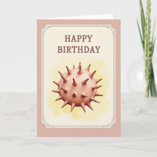 Carte d'anniversaire vintage à pointes