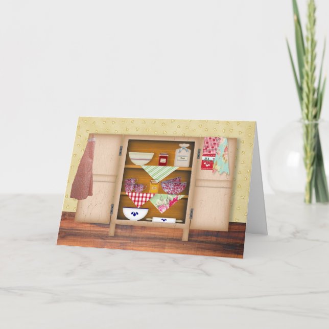 Carte d'anniversaire vintage de placard (Devant)