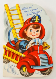 Cartes Pompier D Anniversaire Zazzle Fr