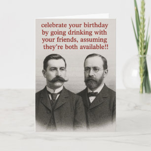 Carte d'anniversaire vintage drôle