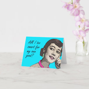 Carte d'anniversaire vintage et drôle