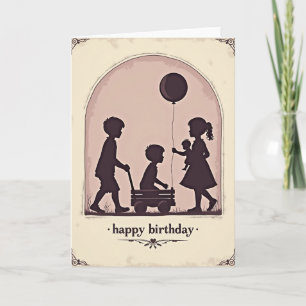 Carte d'anniversaire Vintage Friends