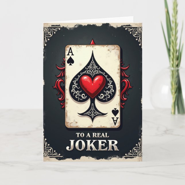 Carte d'anniversaire Vintage Heart (Devant)