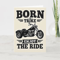 Carte d'anniversaire vintage trike