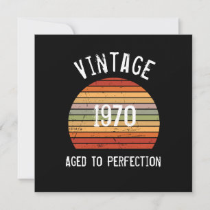 Carte d'anniversaire Vintage Vieillie à la Perfect