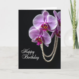 Carte d'anniversaire Violet Velours