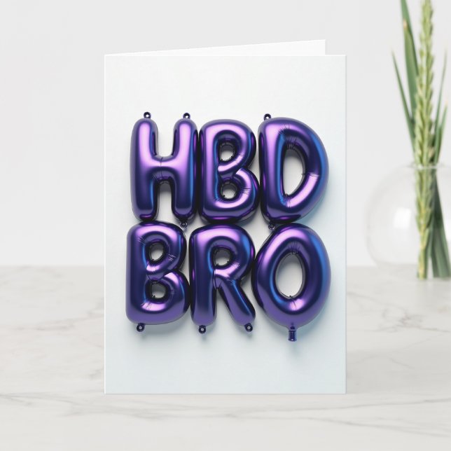 Carte d'anniversaire violet vibrant (Devant)