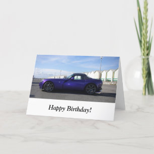 Carte d'anniversaire violette TVR