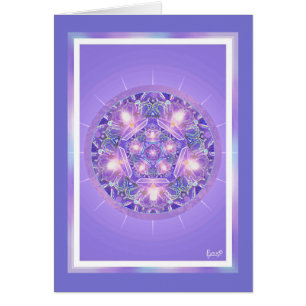 Carte d'anniversaire violette W1