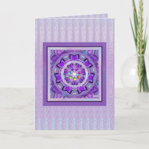 Carte d'anniversaire violette W2