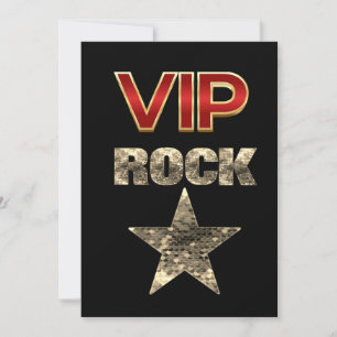 Carte d'anniversaire VIP Rock Star