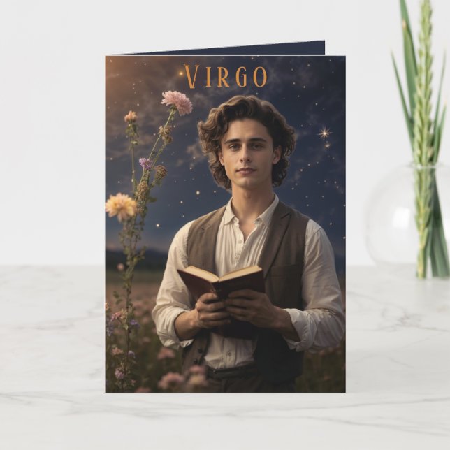 Carte d'anniversaire Virgo Homme (Devant)
