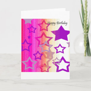 Carte d'anniversaire - vous êtes une étoile !