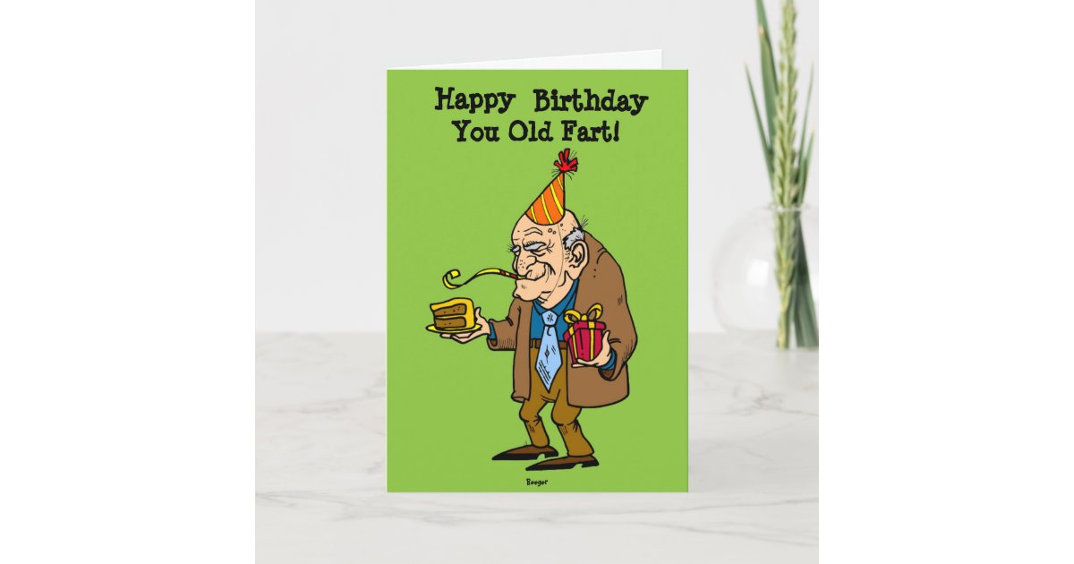 Carte D Anniversaire Vous Vieux Pet Humour Zazzle Fr