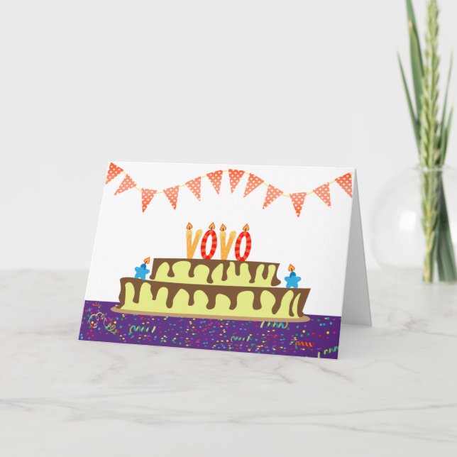 Carte d'anniversaire Vovô (Devant)