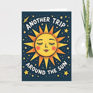 Carte d'anniversaire Voyage du Soleil