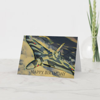 Carte d'anniversaire Vulcan Bomber