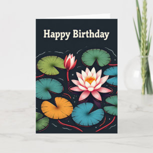 Carte d'anniversaire Water Blossom