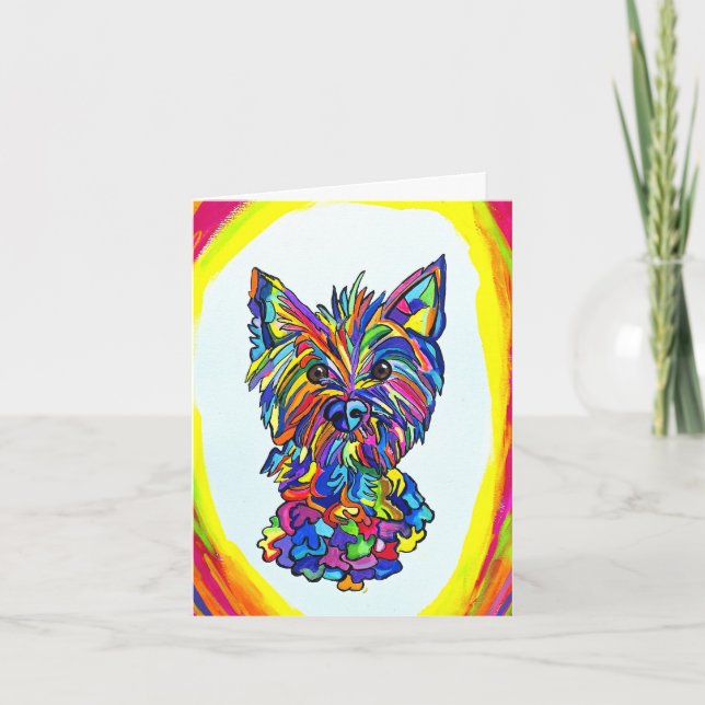 Carte d'anniversaire Westie Love (Devant)